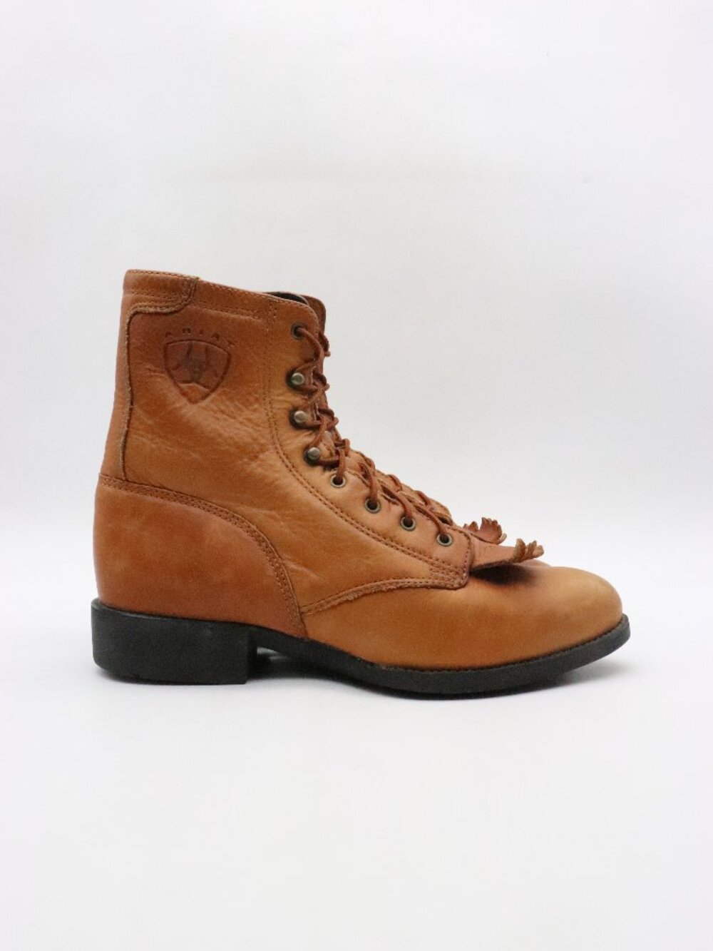Ariat Kiltie Women's Size 7 B Riding Western Brown Leather Ankle Booties Boots